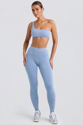 BO&TEE SEAMLESS RIB LEGGINGS WASHED BLUE